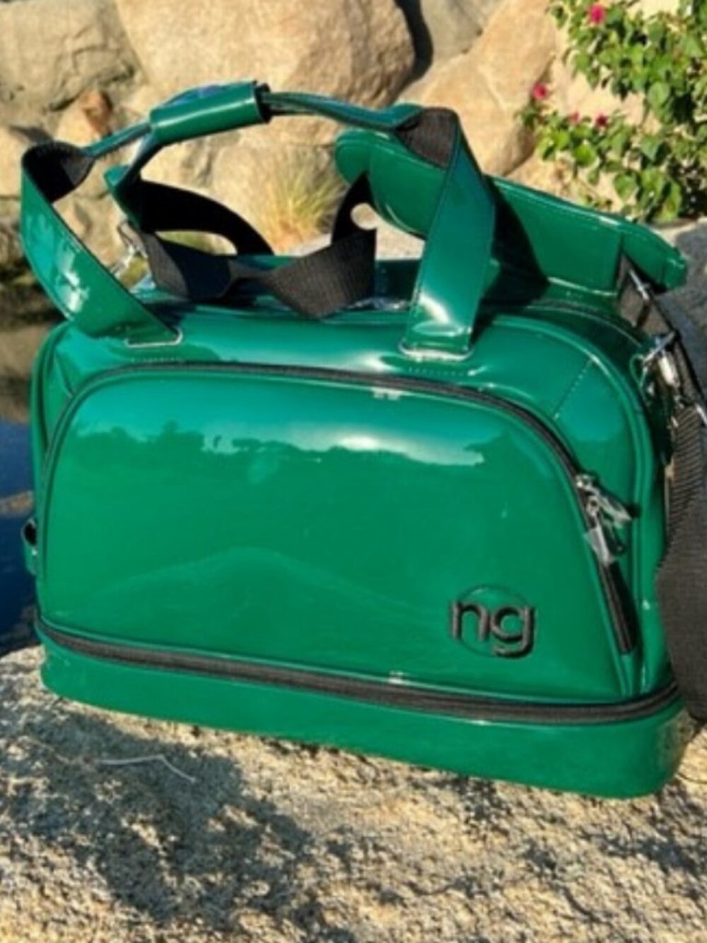 Carbon Fiber Leather Lifestyle Bag - Green